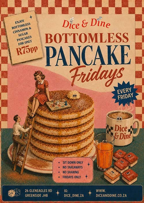Bottomless Pancake Fridays Special